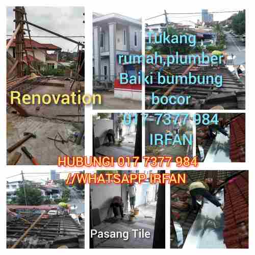 017 7377 984 Kontraktor renovation tukang Baiki bumbung plumber tmn molek