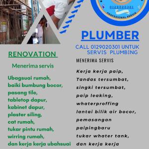 Adam Renovation, Plumber, Tukang Bumbung Bocor, Tukang Paip, Setiawangsa
