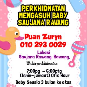 Khidmat Mengasuh Baby (Saujana Rawang, Bandar Country Homes)