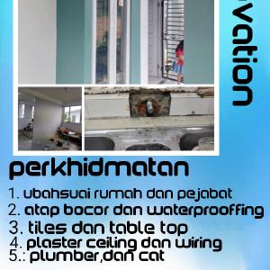 Renovation dan Plumber Area Subang Bestari