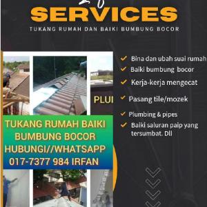 Gelang Patah  Tukang Rumah Baiki Bumbung Bocor, Plumber Irfan