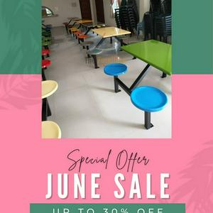 PROMOSI !! PROMOSI !! MEJA FIBREGLAS FOODCOURT