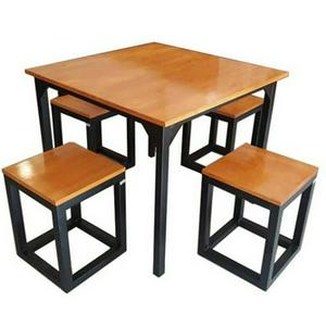 Pembuat Meja Kayu Solid Wood Industrial Design