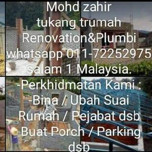 Mohd Zahir tukang rumah kajang