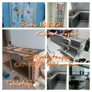 Buat Tabletop Almari Kabinet Kota Tinggi Arfan