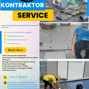 Tukang Kontraktor Service, Area Tampoi Utama  Arief Renovation & Plumber (Home Service) In Johor Bahru