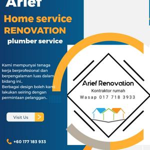 Tukang Kontraktor Service, Baiki Atap Bocor, Repair Bumbung, Plumber Service, Area Bandar Baru Uda  Arief Renovation (Home Service) In Bbu