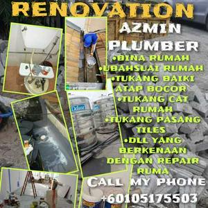 Azmin Tukang Cat Rumah Renovation Tukang Baiki Bumbung Bocor Plumber service Balakong