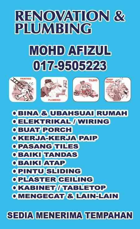 Tukang 🏠 Mohd Afizul  Raub Pahang