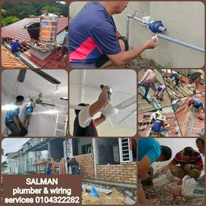 SALMAN tukang paip wiring tukang rumah baiki bumbung bocor cat taman Melewar batu caves