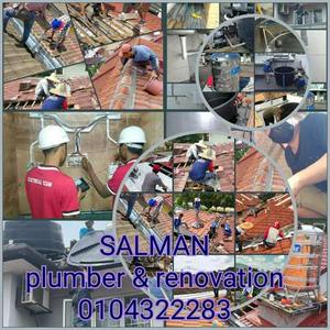 SALMAN tukang paip wiring tukang rumah baiki bumbung bocor cat taman melati Kajang