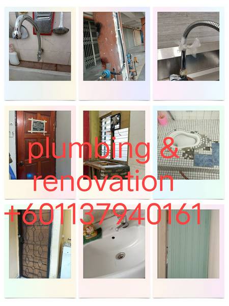 Renovation dan plumbing service area selayang