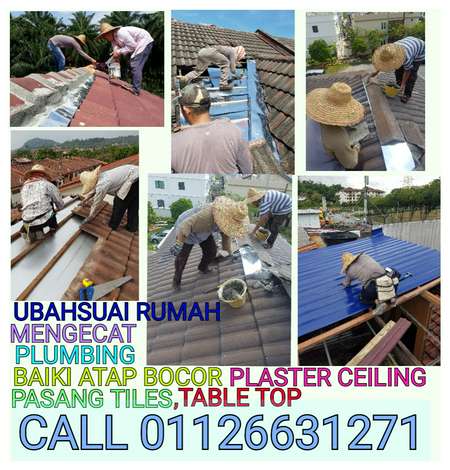 Taman angkasa senai renovation Baiki atap bocor