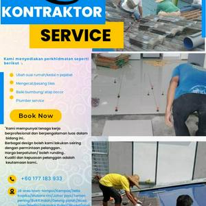 Tukang repair bumbung bocor perling Johor bahru Arief Renovation (Home service) in perling