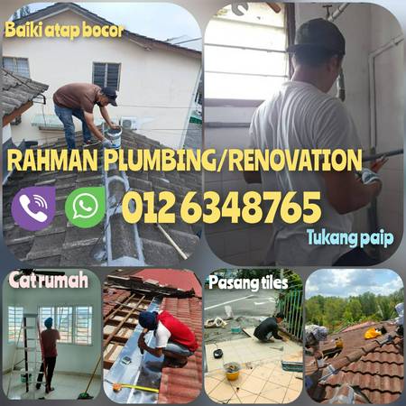 Rahman Tukang paip/Plumber, Atap bocor Taman sri ukay
