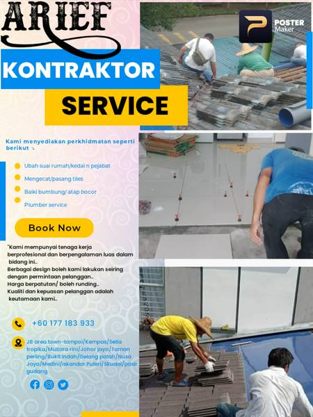Tukang repair bumbung baiki atap bocor area Skudai Arief pakar (Home service)