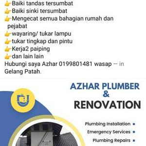 Taman nusantara gelang patah PLUMBER SERVICE & RENOVATE RUMAH Azhar