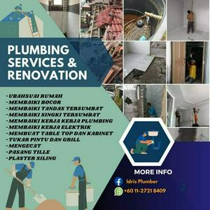 Plumbing service, plumber area one lagenda