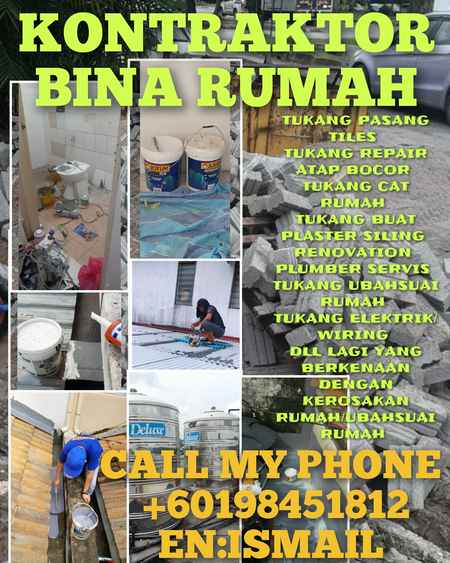 Ismail Tukang Cat Rumah Plumber Servis Renovation Tukang Repair Atap Bocor Yong Peng