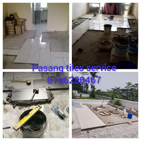 Tukang pasang tiles taman bukit anggerik