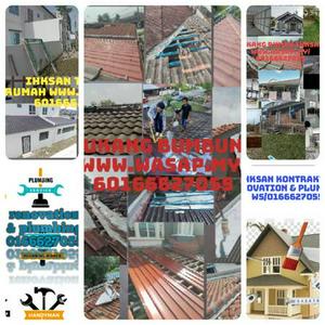 Tukang rumah dan bumbung bocor dengkil ikhsan