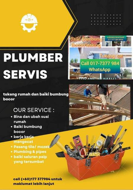 TMN bestari indah ulu tiram Baiki Bumbung plumber service irfan