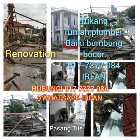 Plumber Irfan, Tukang Rumah Tukang Baiki Bumbung Bocor Kampung Melayu Majidi