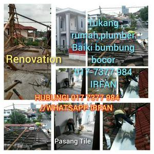 Plumber Irfan, Tukang Rumah Tukang Baiki Bumbung Bocor Kampung Melayu Majidi