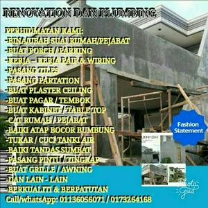 Tukang baiki bumbung dan plumber