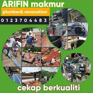 Makmur tukang paip wiring tukang rumah baiki bumbung bocor taman ria Sekinchan
