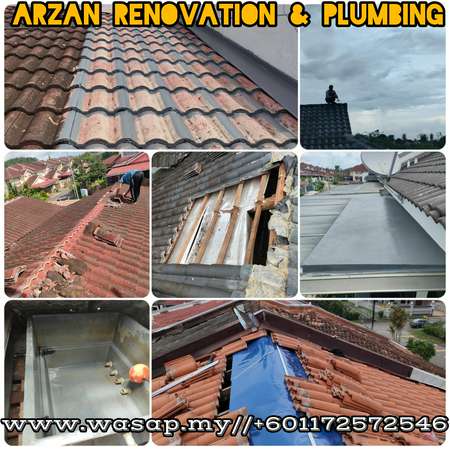 tukang baiki bumbung rumah bocor area taman molek jb sekitar sila wa arzan (home service)