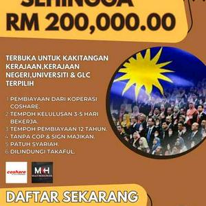 Pembiayaan Peribadi Koperasi Coshare Tanpa Cop&Sign Majikan