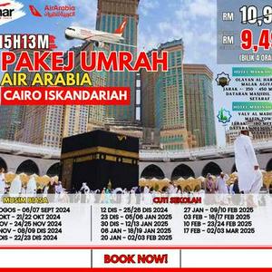 Pakej Umrah Air Arabia, Cairo Iskandariah