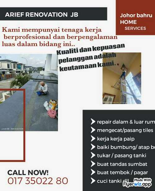 Tukang cat rumah Area Skudai Johor bahru Arief renovation in Johor