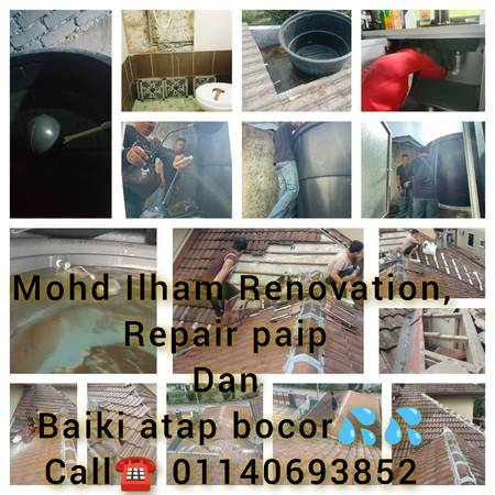 Mohd Nazri Tukar Tangki, repaitlr paip bocor taman langat idaman