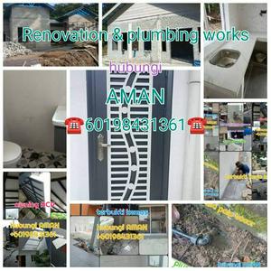 Tukang paip, baiki bumbung bocor, wiring, bandar tun Husin onn