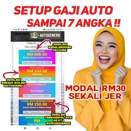 Dapatkan Income Pasif Setiap Masa