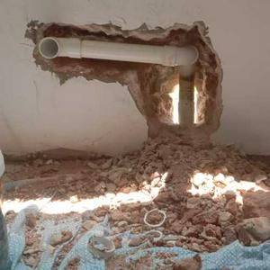 Repair paip leaking dlm dinding taman hill view