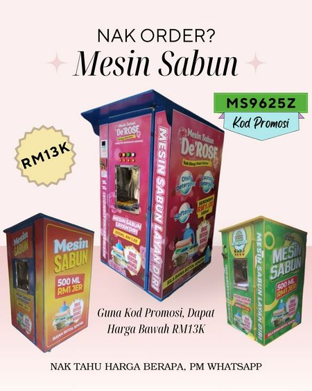 MESIN SABUN MURAH (Jika Guna Kod Promosi: MS9625Z Dapat Harga Bawah RM13K)