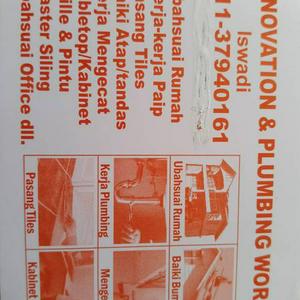 Repair bumbung renovation dan plumbing services