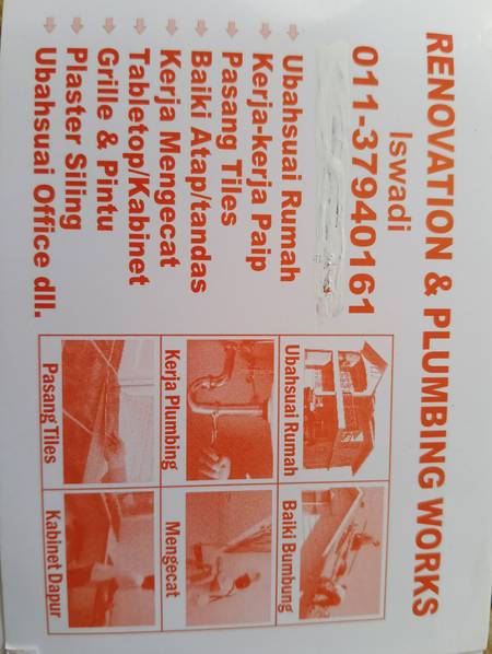 Repair bumbung renovation dan plumbing services