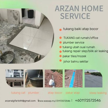 Tukang baiki atap bocor taman daya mount Austin (arzan home service)