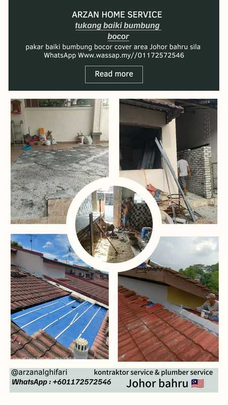 Plumber service pakar baiki bumbung arzan home service taman eco garden gelang patah