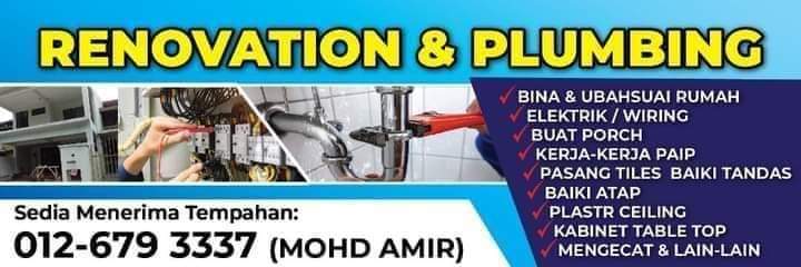 Renovation dan Plumbing Kajang Selangor  Mohd.amir