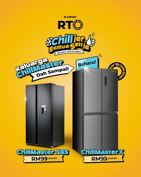 KHIND Rent To Own (Steam Generator Iron, Multidoor Fridge & Washer Dryer)