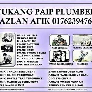 tukang paip plumber azlan afik wangsa maju