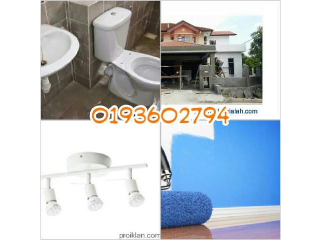 rawang perdana plumbing dan renovation wiring  wafi