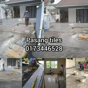Tukang pasang tiles area country homes Rawang  zahil