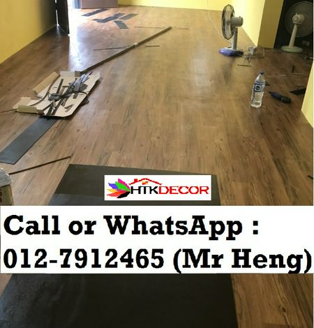 Seri Iskandar Vinyl floor CALL  Mr. Heng Perak Lantai Kayu