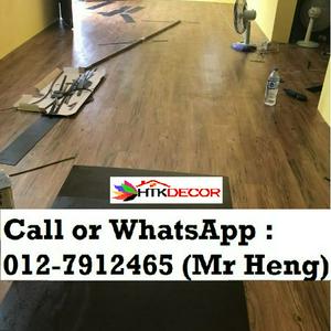 Seri Iskandar Vinyl floor CALL  Mr. Heng Perak Lantai Kayu